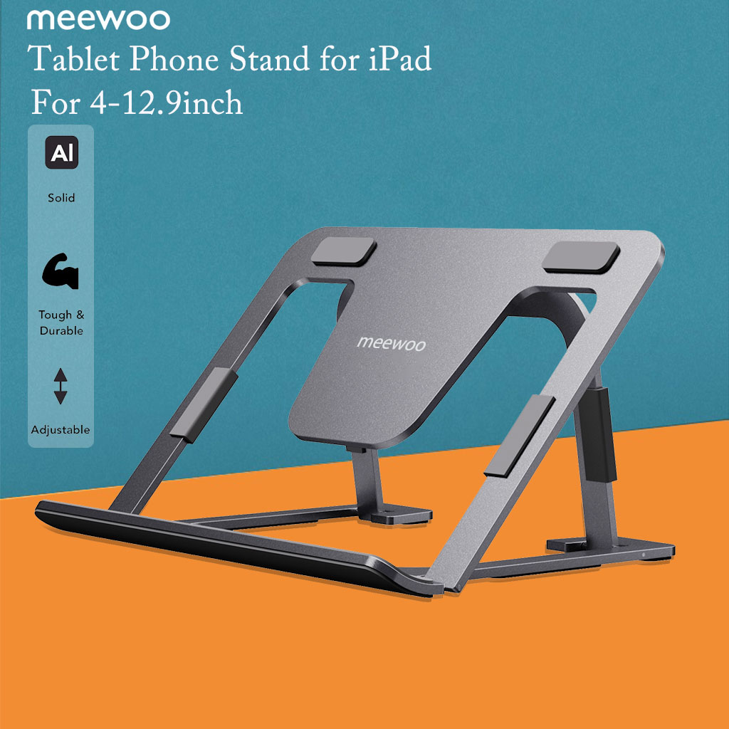 Meewoo Tablet Stand Holder Adjustable for ipad Stand Foldable Desktop