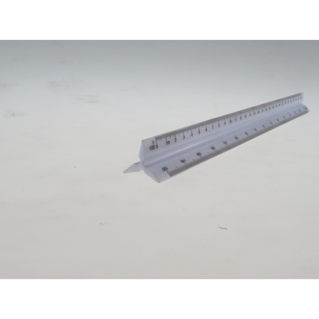 Triangular Metric Scale/Toblerone Ruler 12 inch Plastic or Aluminum for ...