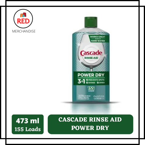 Cascade Rinse Aid Power Dry, 473ml / 155 Loads (Packaging May Vary) Lazada PH