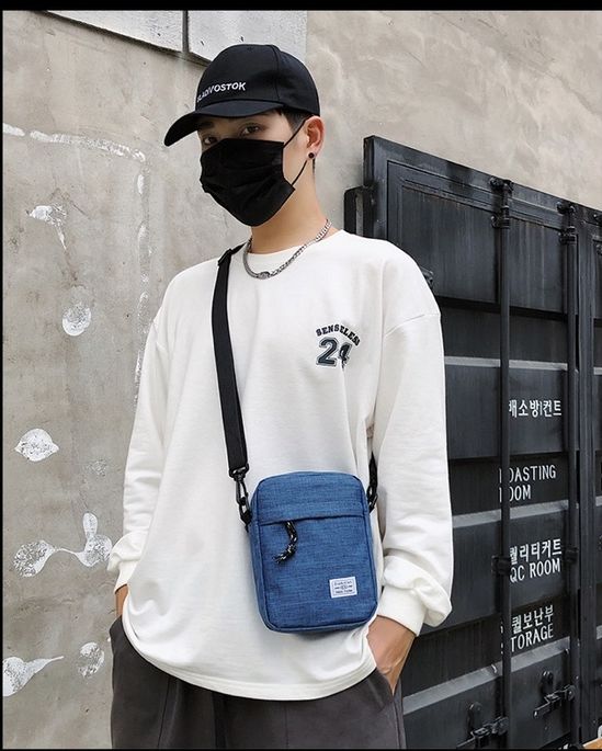 AIMYA Men's Shoulder Bag Portable Small Bag Sports Messenger Bag Mini