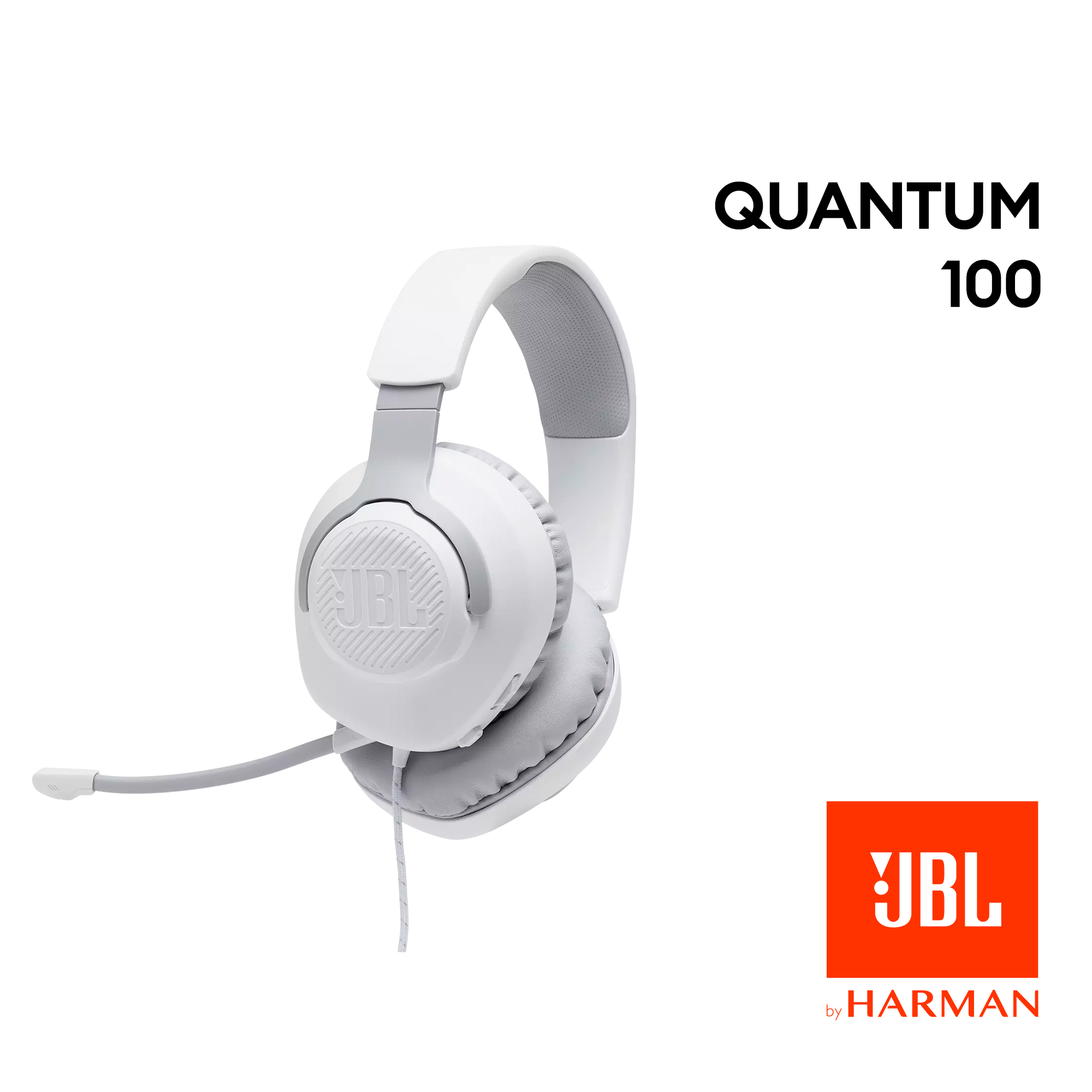 JBL Quantum 100 Wired Gaming Headset with a Detachable Mic Over-the-Ear  Headphone