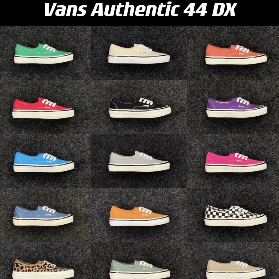 Vans Authentic 44 Dx Anaheim Factory Black Low-Top Casual Sneakers |  