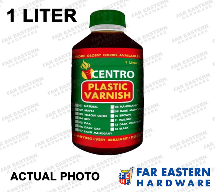 CENTRO Plastic Varnish 350ml / 1 Liter Natural Maple Walnut Light