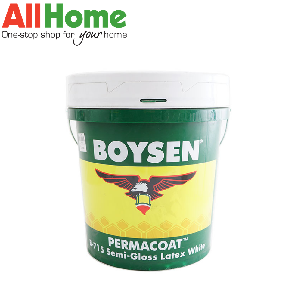 Boysen Paint BS 715 Permacoat Latex Semigloss White 16L Lazada PH