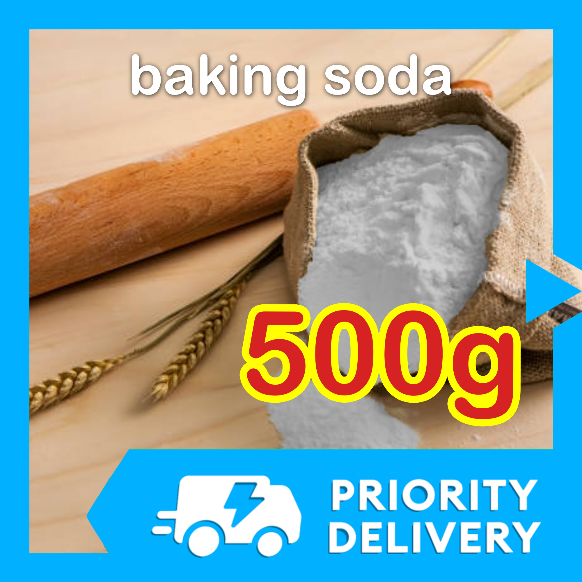 500g BAKING SODA POWDER (Food Grade) for Whitening Skin Sodium Bicabonate Bicarbonate Carbonate