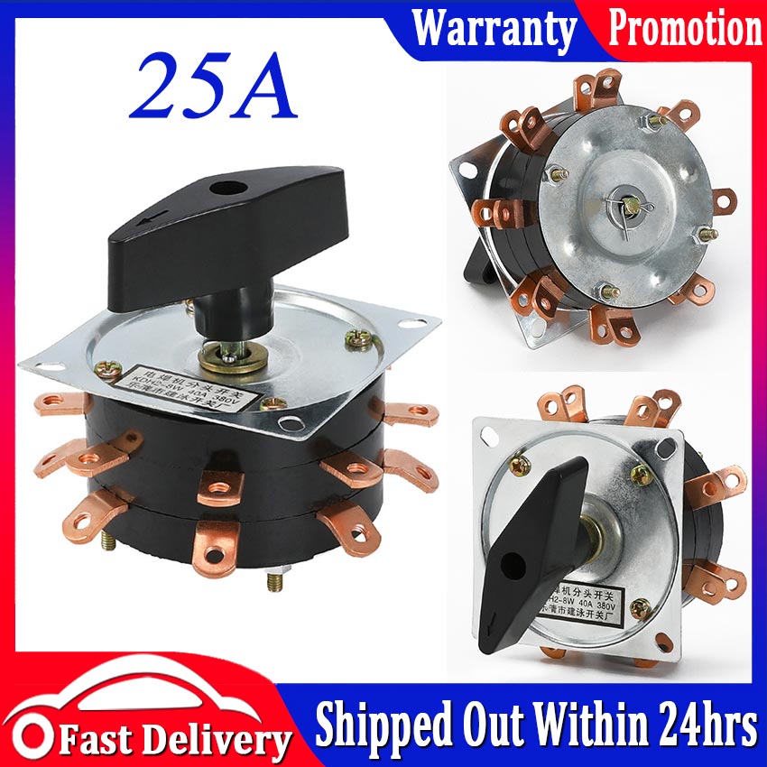 【Local Send Out】Welder Switch KDH-25 2-8 Contactor 8 Position 25A ...