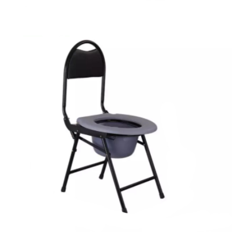 【Fast Delivery】Siam bedpan Folding Bedside Commode ChairStainless