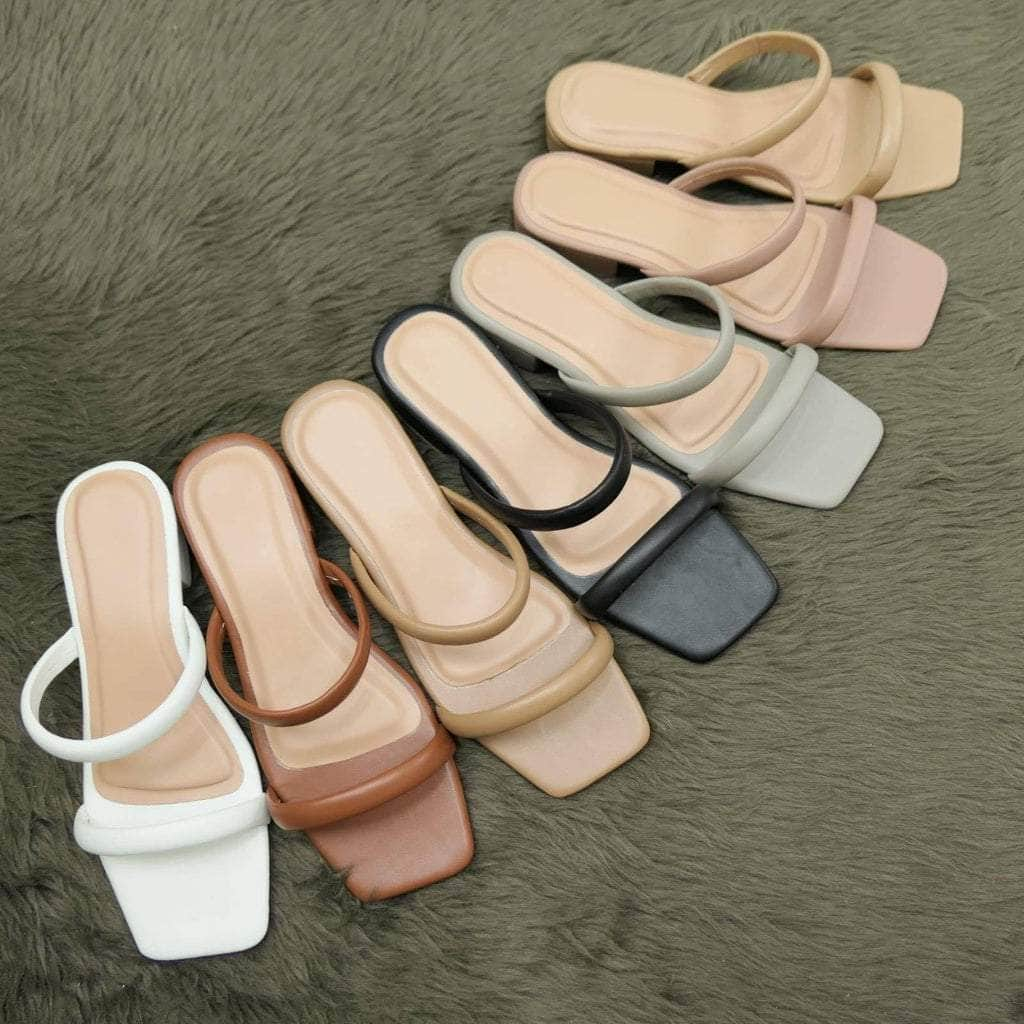 Mimi Footwear Kellie 1 inch Comfy Heels Sandals | Lazada PH