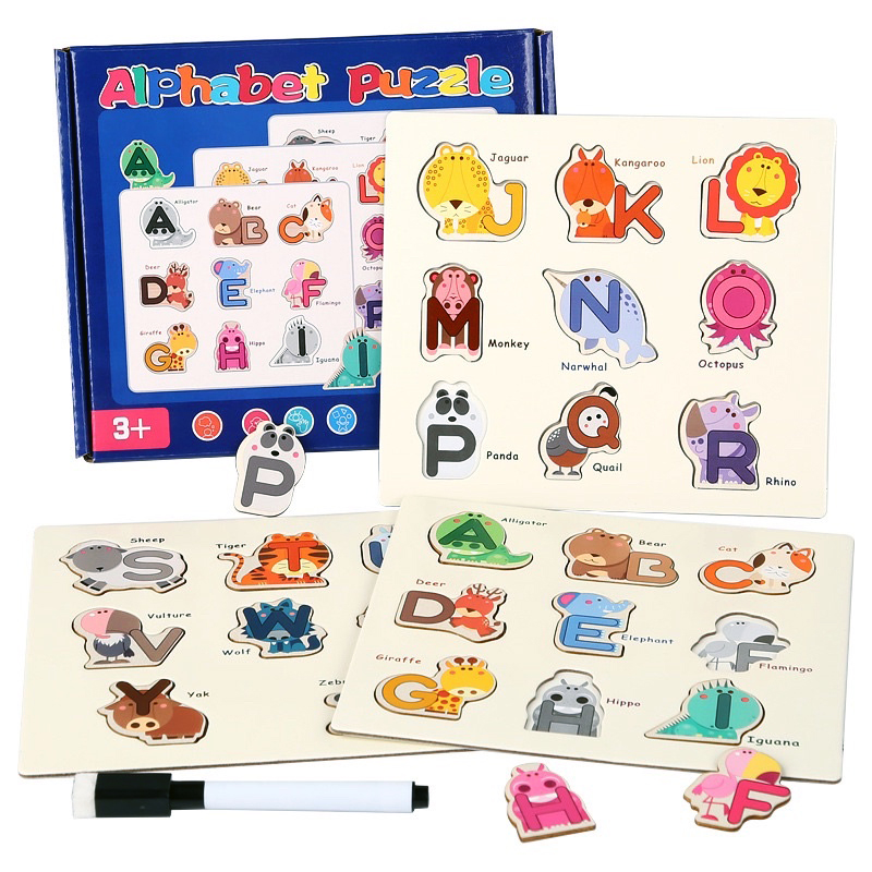 Montessori Wooden Alphabet Puzzle