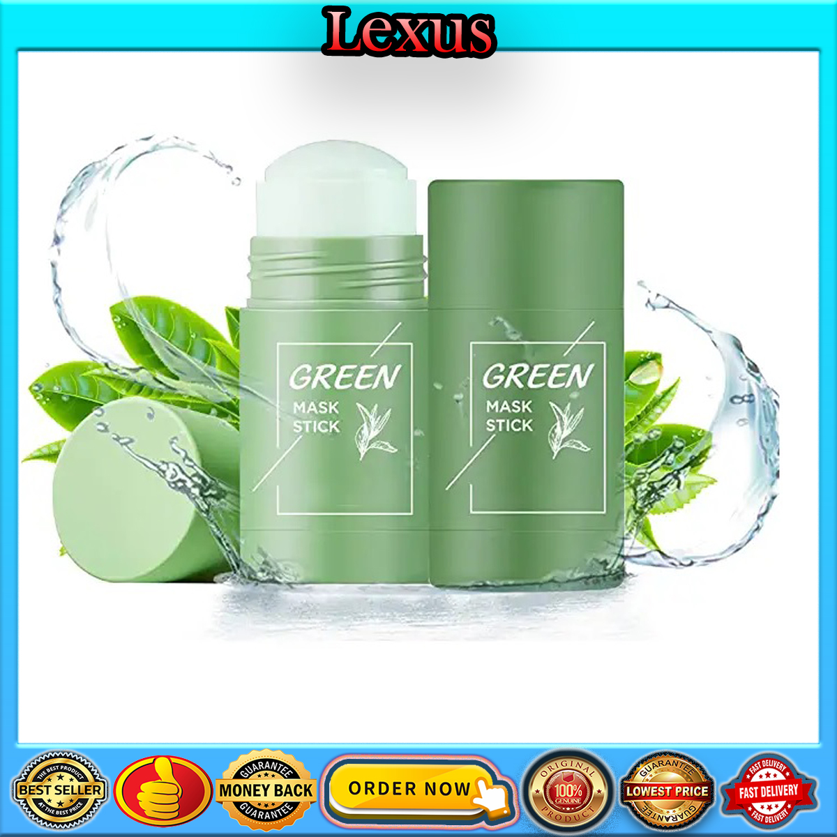 ORIGINAL FACIAL CLEANSING STICK GREEN TEA FACE MASK STICK BLACKHEAD ...