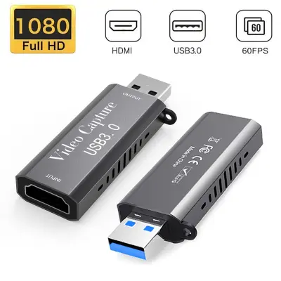 4K Video Capture Card USB3.0 HDMI-compatible Video Graer Record Box For PS4 Game DVD Camcorder Camera Recording Live Streaming