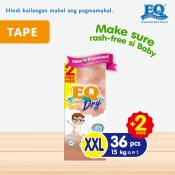 EQ Dry XXL  - 38 pcs x 1 pack  - Tape Diapers