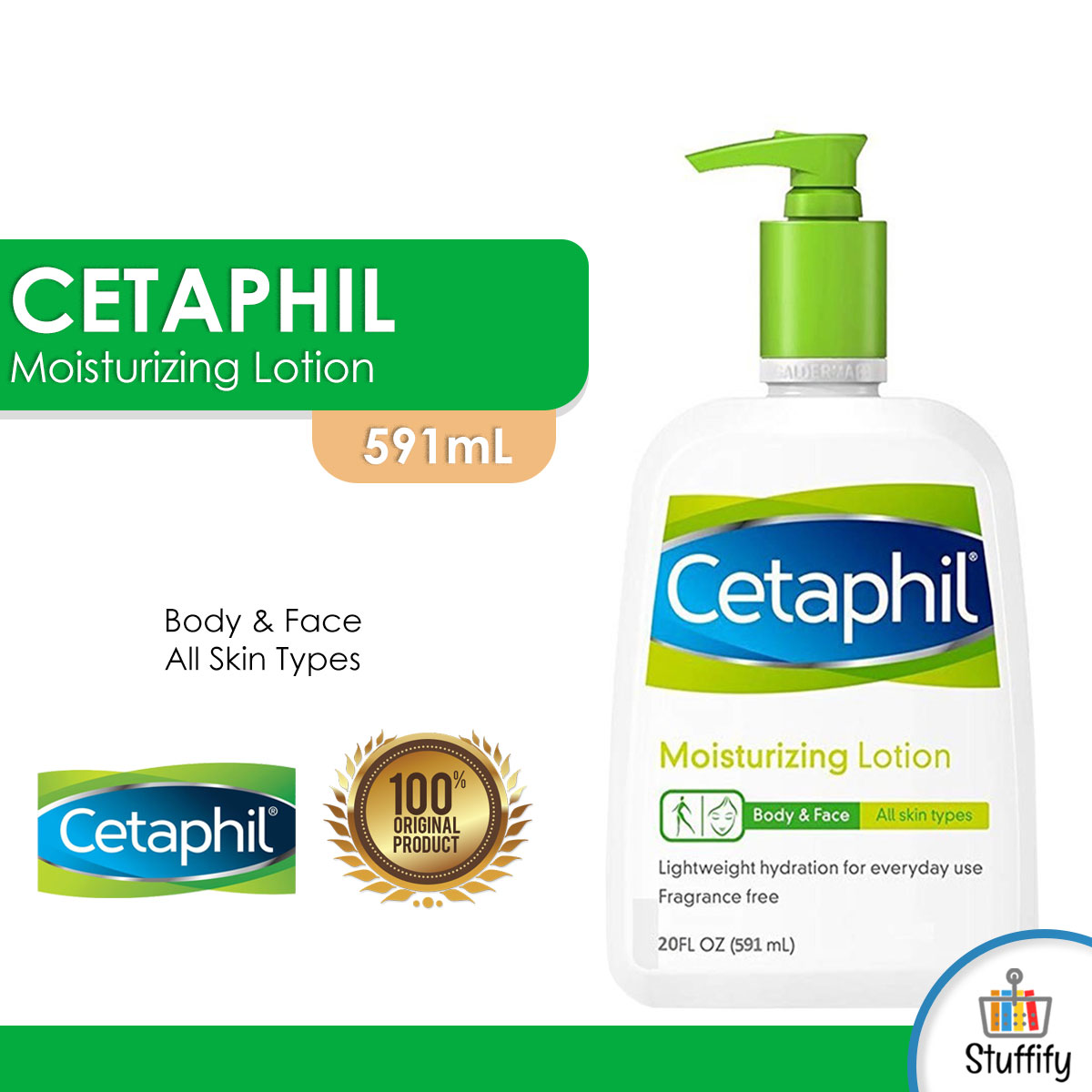 CETAPHIL Moisturising Lotion 591mL (New Look!) Authentic Instant