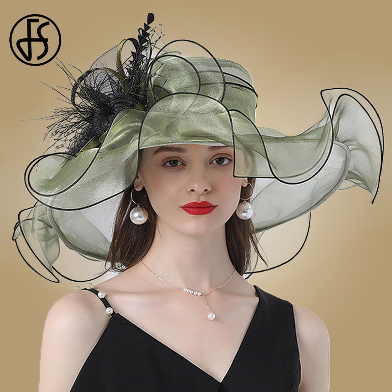 FS Fashion Hat For Women Kentucky Derby 