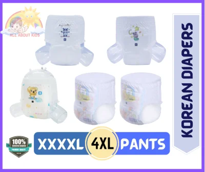 4XL Korean Diapers Pants for Kids A+Grade Premium Quality