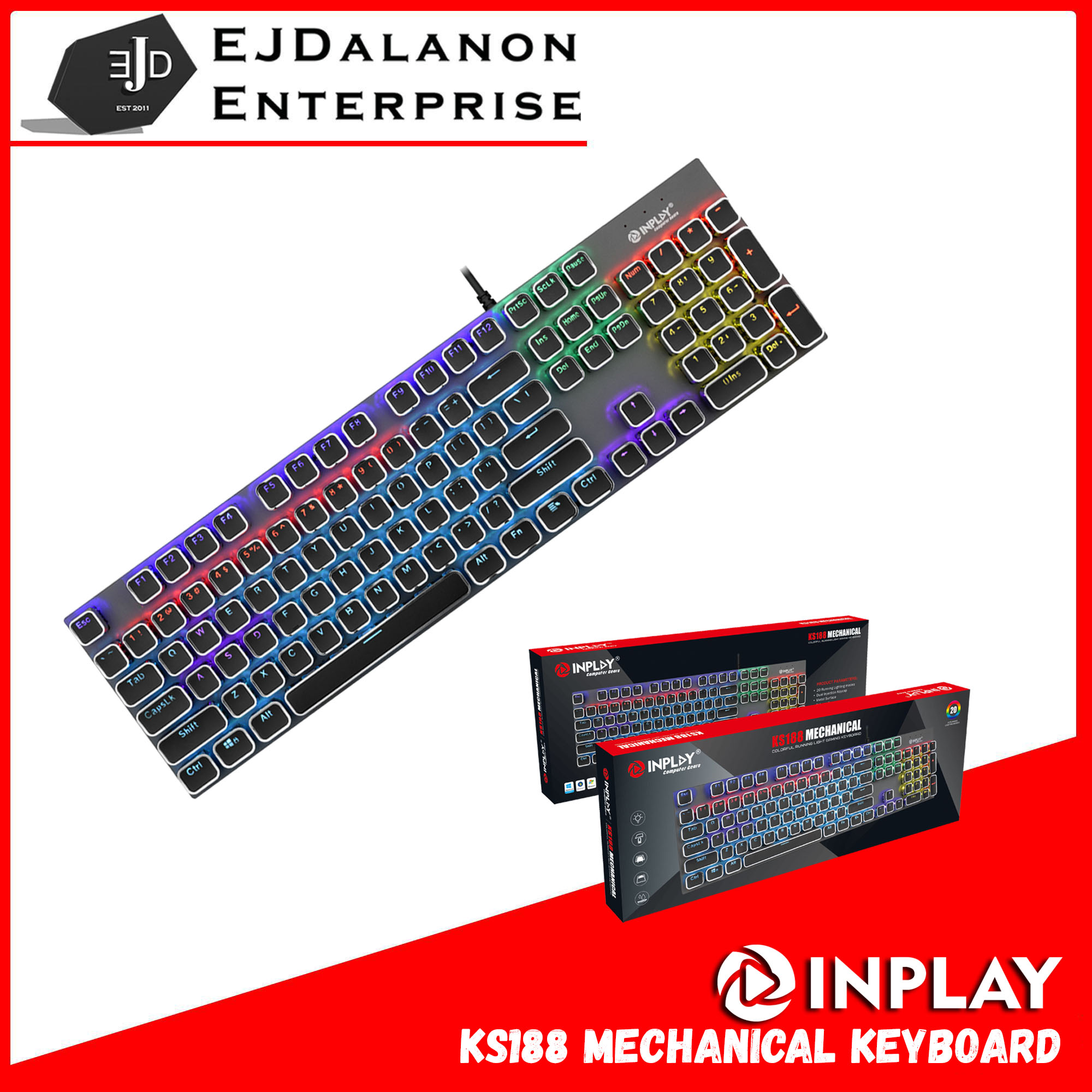 Inplay KS188 Mechanical Keyboard Inplay KS188 mechanical keyboard