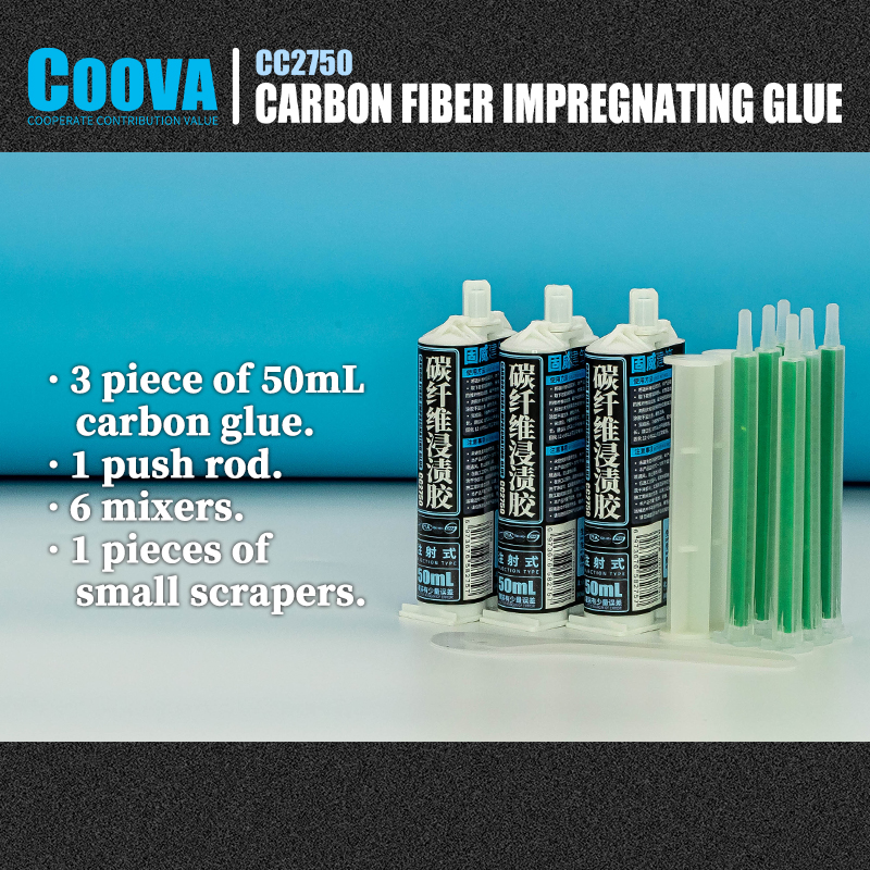 C2750 COOVA Carbon Fiber Kit DIY With Resin Transparent Epoxi Resin For