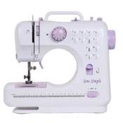 Demotech Sew Simple12-Stitch Sewing Machine (White