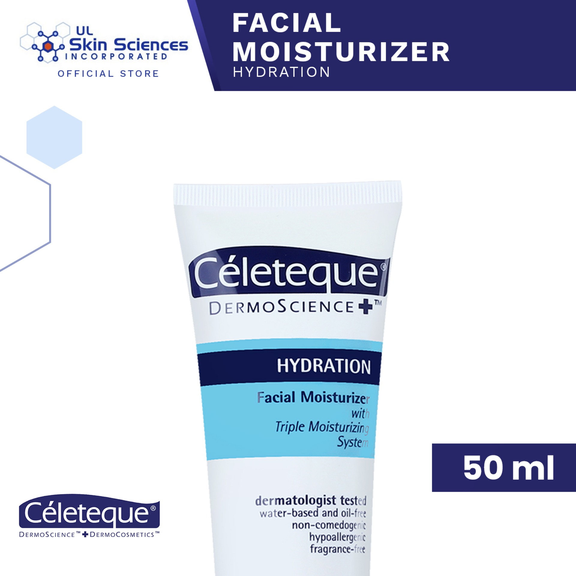 celeteque dermoscience hydration facial moisturizer