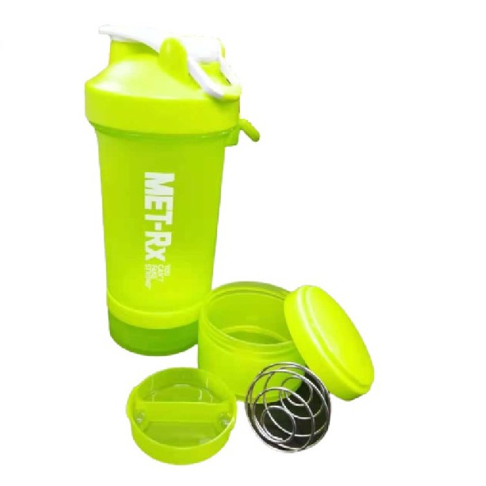 NEW METRX Protein Blender Fitness Bottle Powder Shaker Cup Mixer with