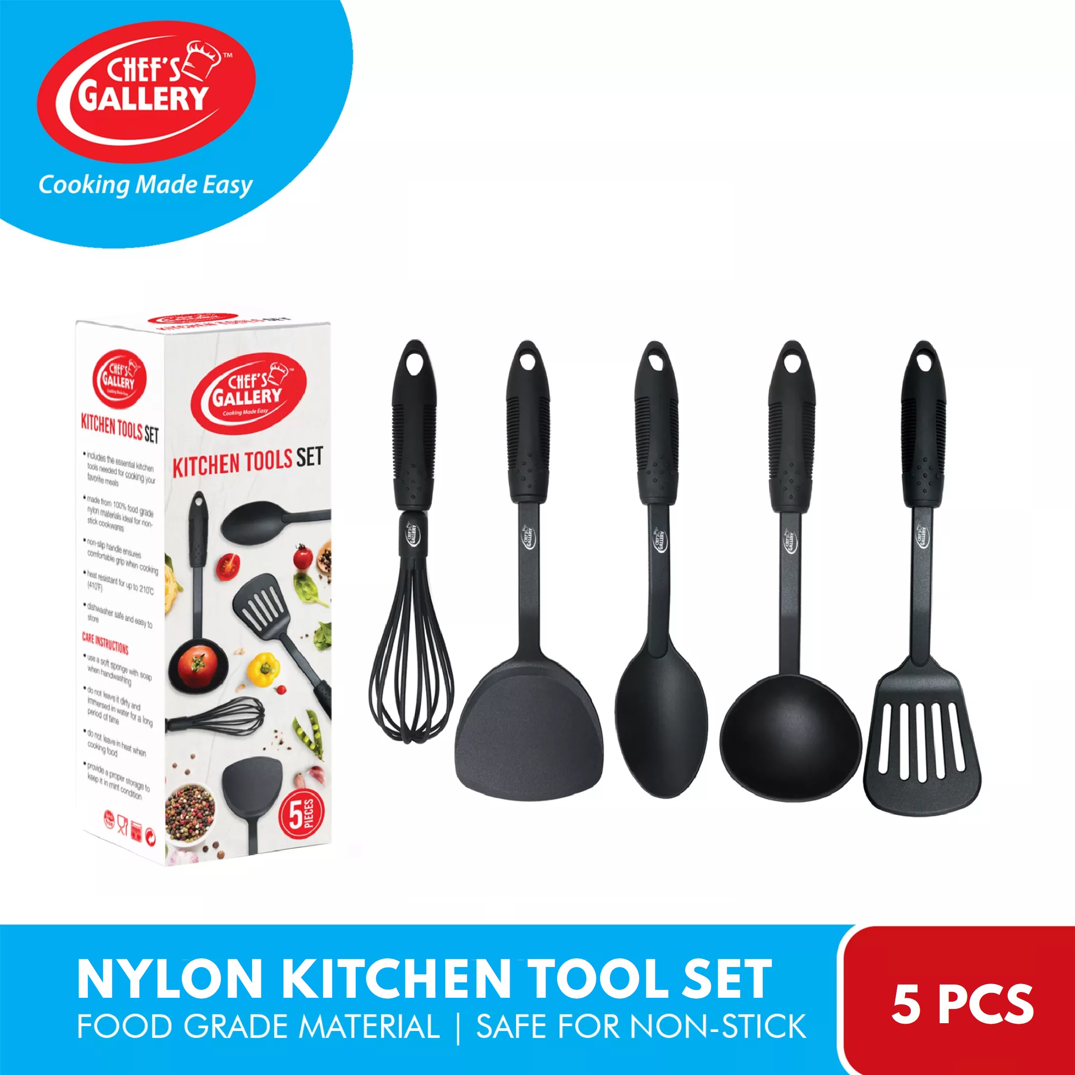 5pcs/set Nylon Kitchen Utensils