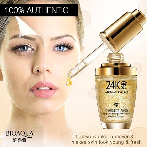 Bioaqua 24K Gold Skin Care Anti Aging Serum Fa celiftwith Hyaluronic