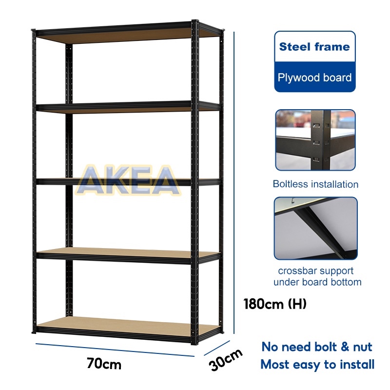 Steel Rack Shelves Heavy Duty Boltless Display Rack Grocery Rack Shelf