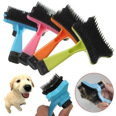 Pet Dog Cat Hair Fur Shedding Trimmer Rake Professional Comb Brush Tool(any color)