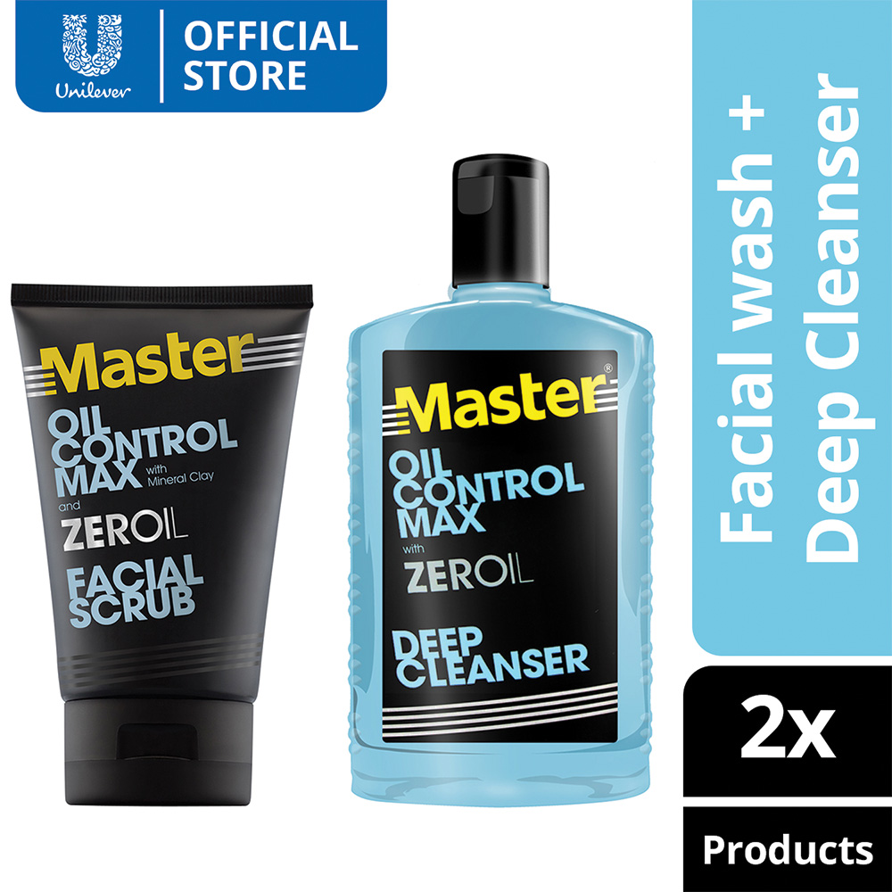 Bundle Of 2 Master Oil Control Facial Wash 100g 1x Master Oil Control Toner Deep Cleanser 6113