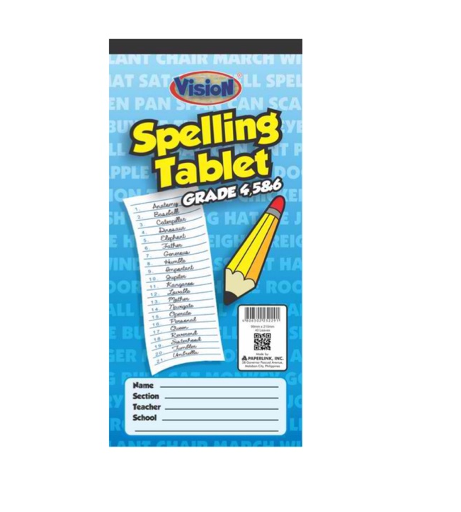 Spelling Booklet Grade 1,2 &3 or Grade 4,5&6 Lazada PH
