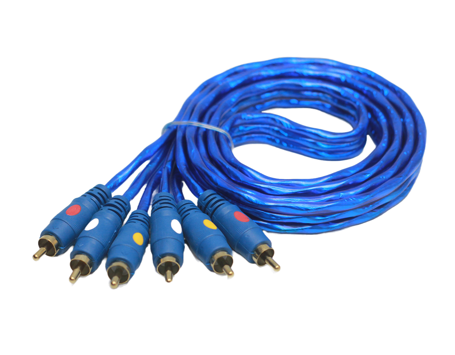 RCA MALE PLUG CORD, 3x3 Q626LK 1.5meter, AUDIOVIDEO CABLE, HEAVY