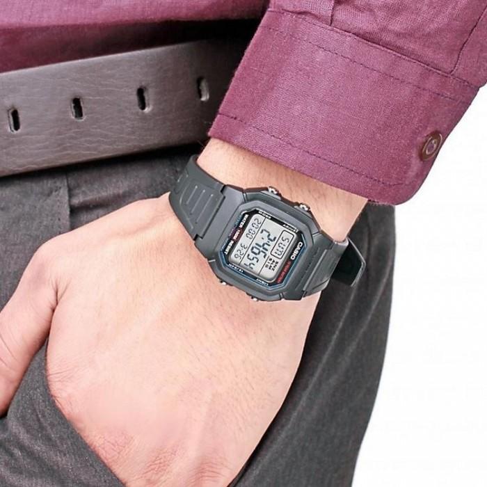 Casio Black Resin Band Watch W800H1AVDF 100m Rubber Strap Digital