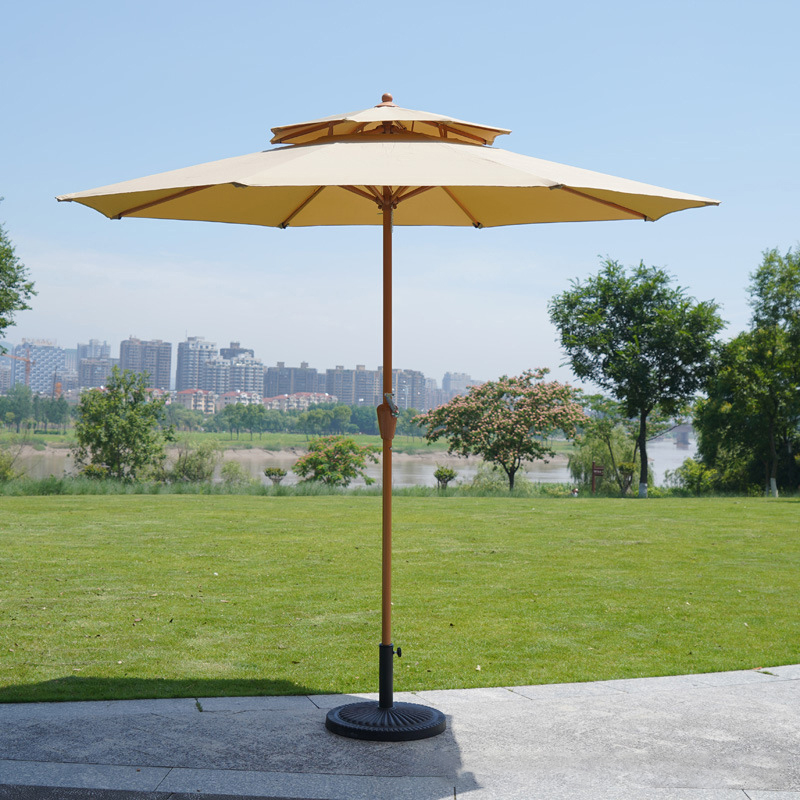 Mega Mall Double Layer 2.7M Outdoor Big Umbrella Garden Umbrella