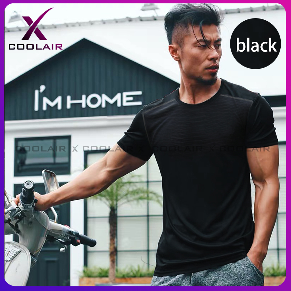 V-NECK)Men Sports Active Long Sleeve Shirt Quick Dry Gym Training Dry Dri  Fit Compression Shirt For Running Jogging Workout Clothes Sports Wear for  men rashguard for men