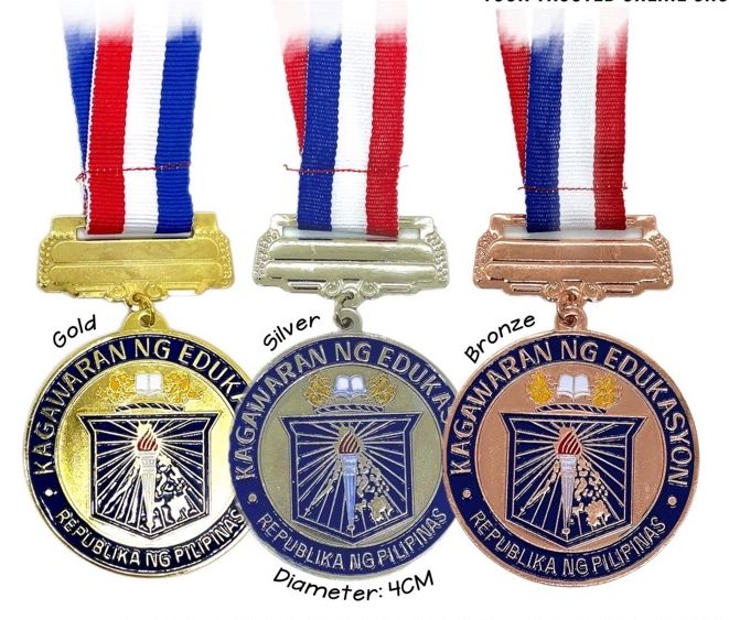 KAGAWARAN MEDALS 4CM GOLD/SILVER/BRONZE (brand new) | Lazada PH