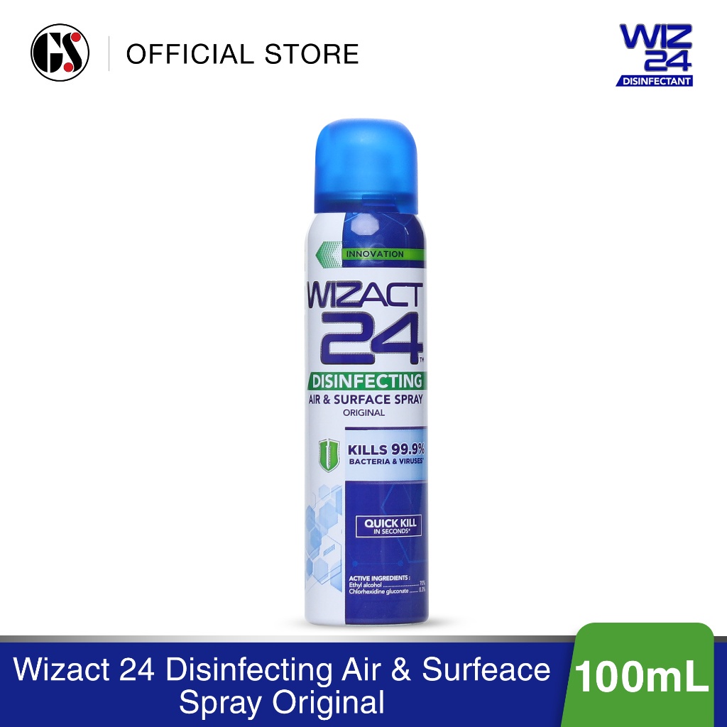 Wizact 24 Disinfecting Air & Surface Spray (Aerosol) 100ml Lazada PH
