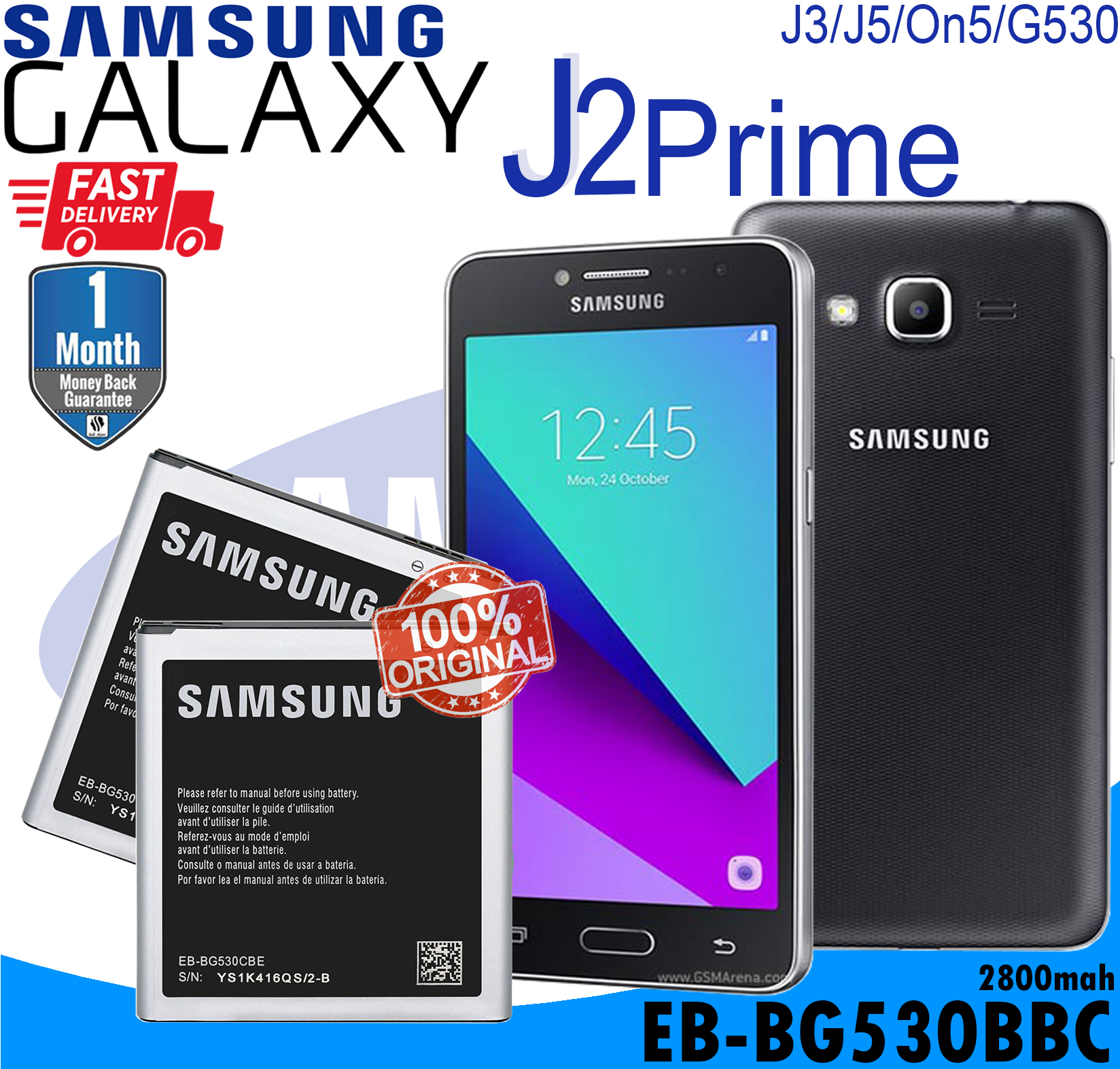 Samsung Galaxy J2 Prime J3 16 Grand Prime J5 15 G530h Sm G5306w Sm G5308w Sm G5309w G530 2600mah Eb Bg530cbe 100 Original Genuine Manufacturer Lazada Ph