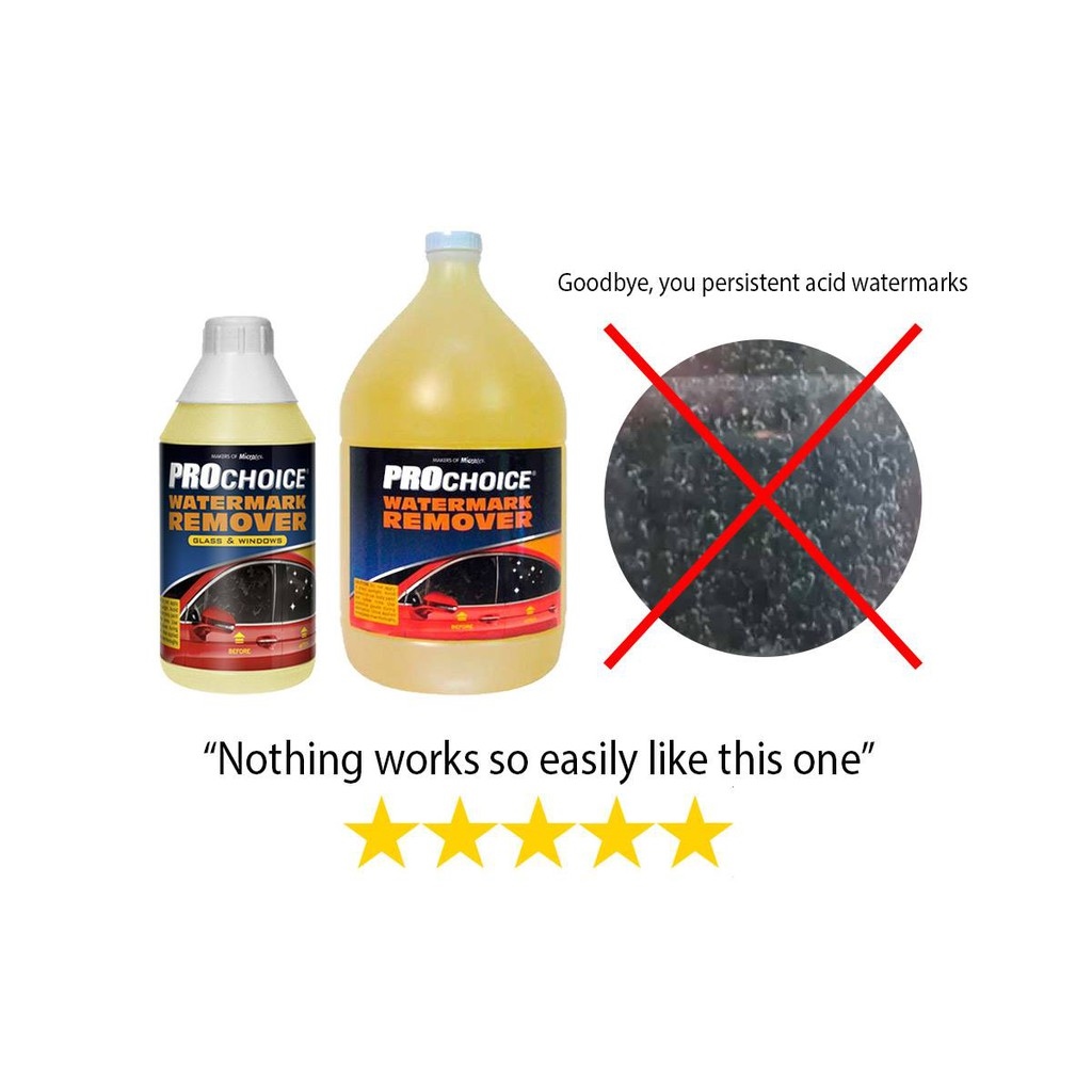 Microtex Prochoice Rain Stain Remover 1L (Acid RemoverGlass Cleaner