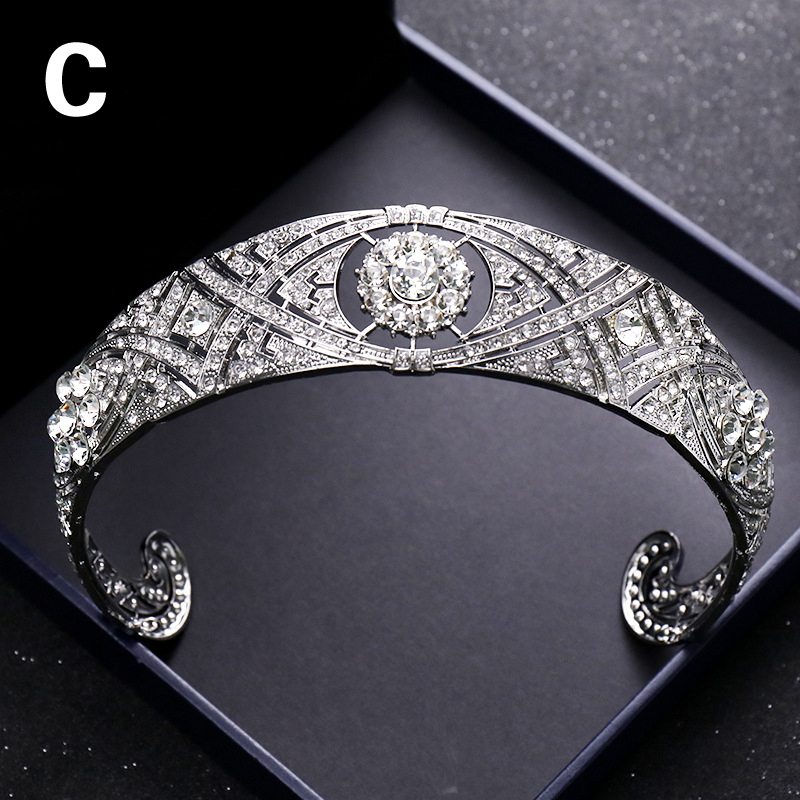 Acquire Exquisite Bridal Bridesmaid Headdress Rhinestones Crystal Crown Prom Tiara Hair Accessories Wedding Elegant Charm