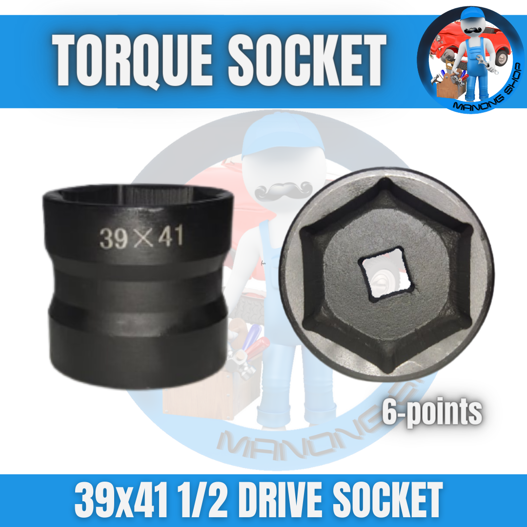 MANONG SHOP TORQUE WRENCH SOCKET 39x41mm CARBON BLACK STEEL A torque
