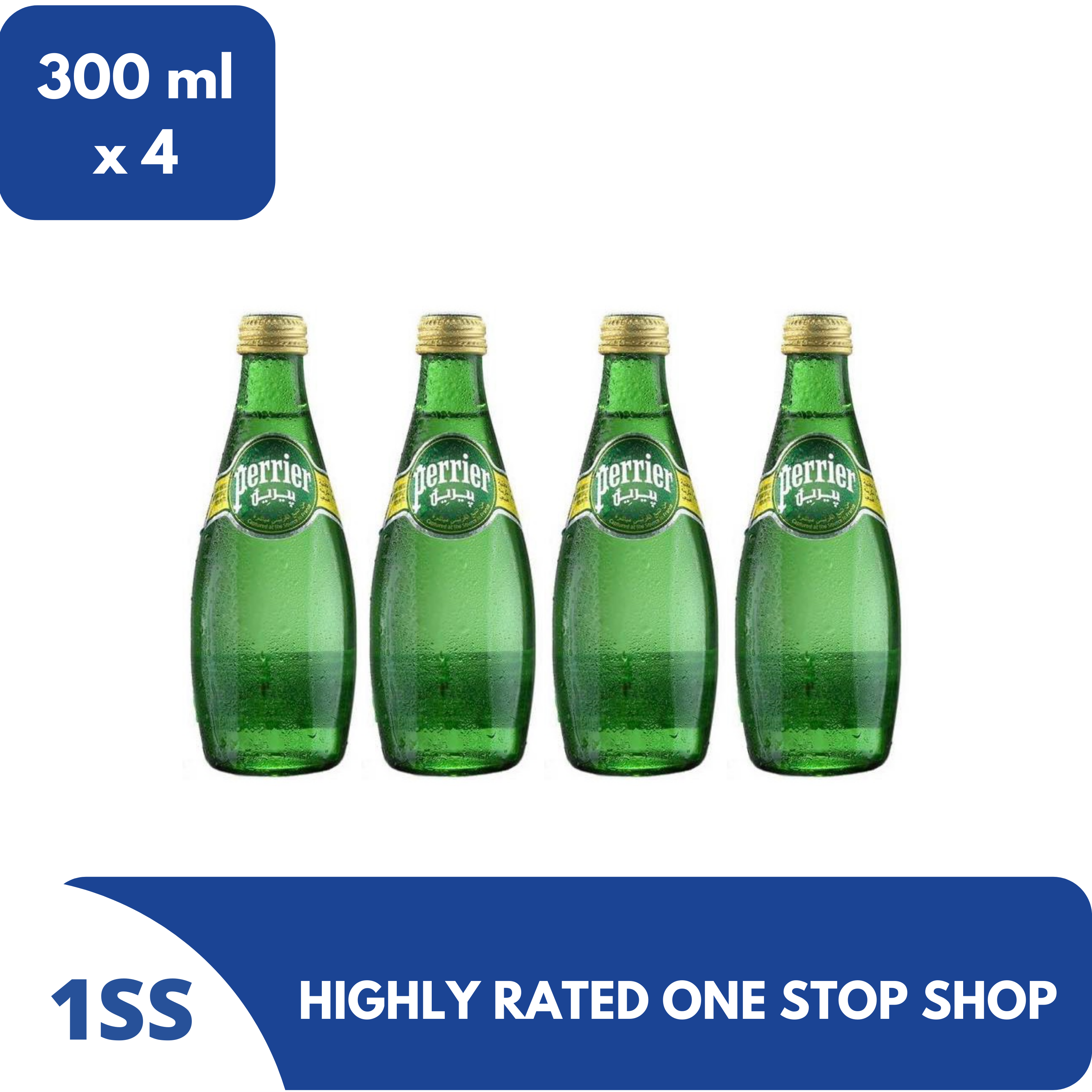 Perrier Natural Sparkling Water, 300 ml, Set of 4 Lazada PH