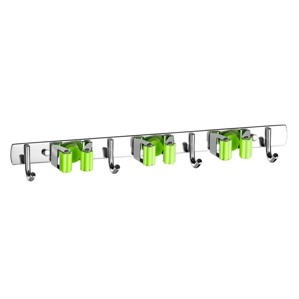 HKStorage Broom Hook Holder Wall Mount Mop Organizer Holder Stainless Steel Storage Hook Kitchen Bathroom Organization Accessories