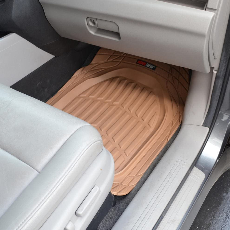 Motor Trend FlexTough Floor Mats for Cars, Black Deep Dish All-Weather Car Mats, Waterproof Trim-to Fit Automotive Floor Mats for Cars Trucks SUV, Universal Floor Liner Car Accessories in Kenya