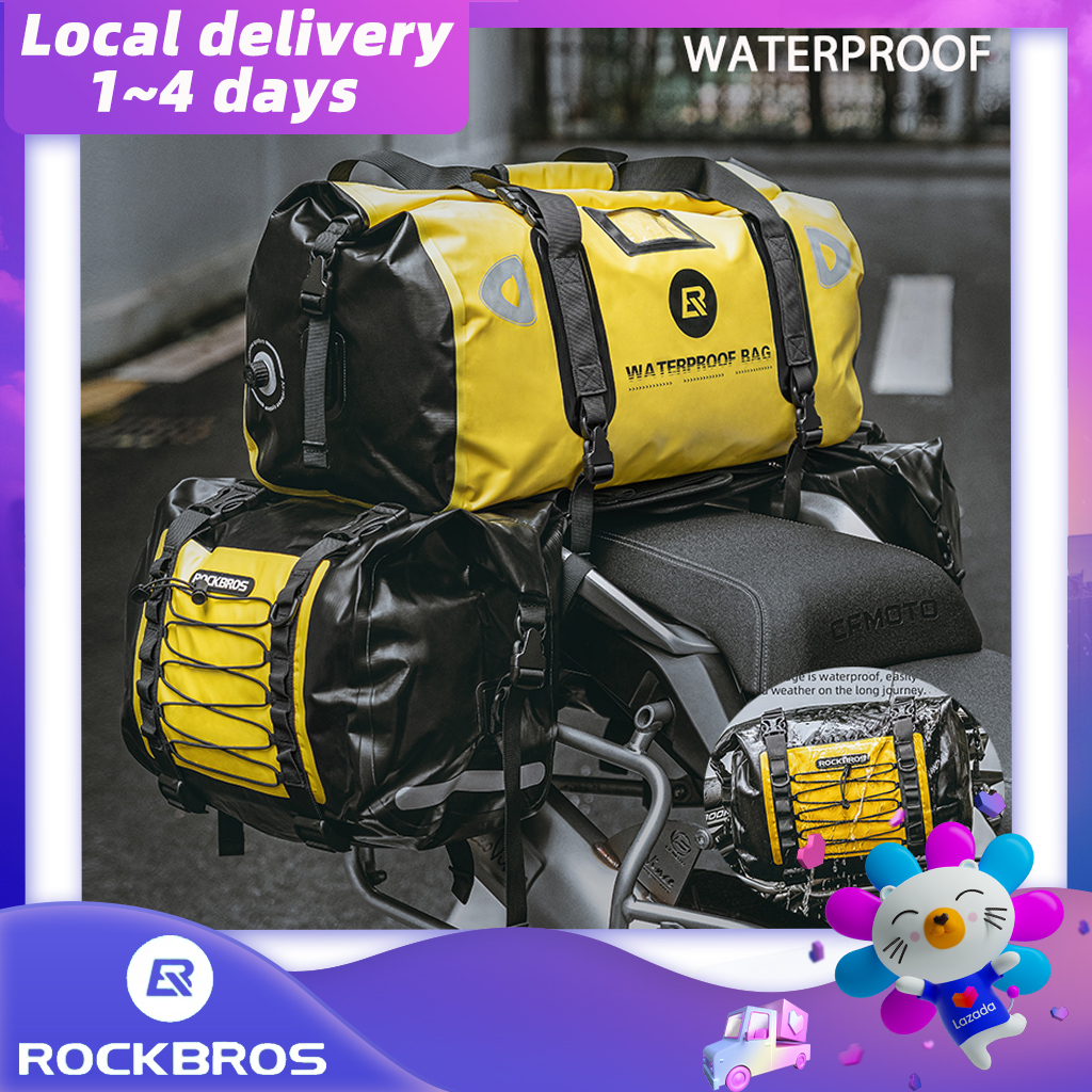 Local Delivery】ROCKBROS Motorcycle Waterproof Cycling Bag 20L-62L