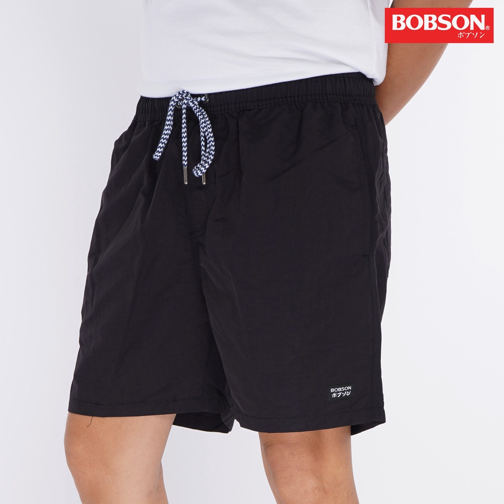 Bobson Men's Basic Non-Denim Jogger Short 80653 (Black) | Lazada PH