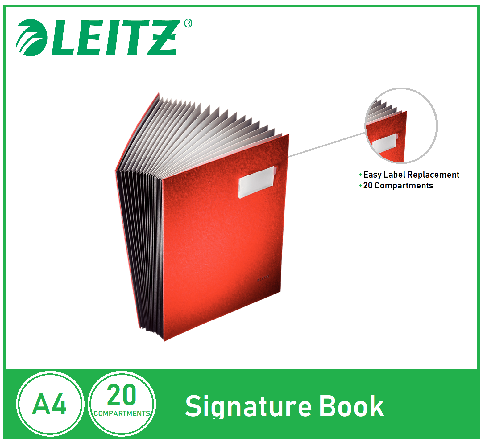 Leitz Signature Book 20 Compartments Durable Blotting Card