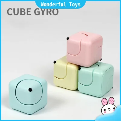 【Ready Stock】Decompression Fingertip Fyro Cube, Whirlwind Square Fnger Snail Dice Gyro Children Decompression Puzzle Interesting