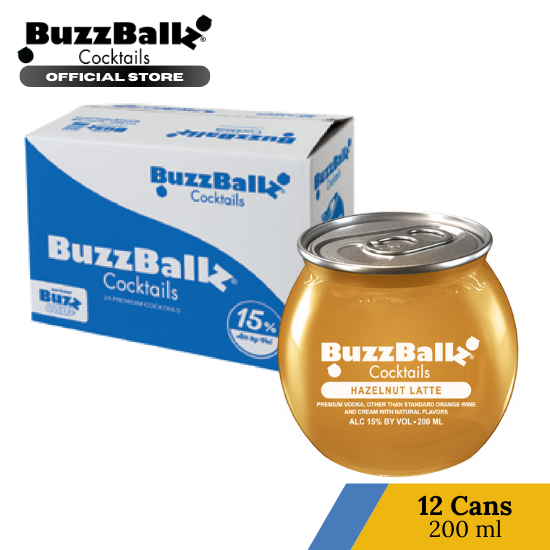 BuzzBallz Hazelnut Latte Bundle (200ml) Made in USA Lazada PH