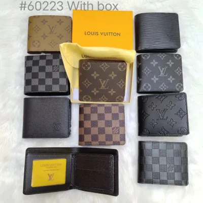 hot -60223 LV high end mens wallet(With box)