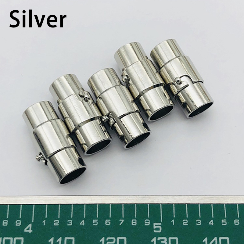 u2y7 10pcs/lot Making Craft Connectors Claps Magnetic Clasps Hooks Copper Magnet Buckle For Bracelet Necklace Cylinder Jewelry Accessories DIY